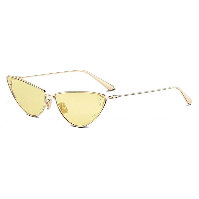 Dior Sunglasses Cat Eye Full Rim, Gold Frame and Yellow Lens MISSDIORB1UB0H0