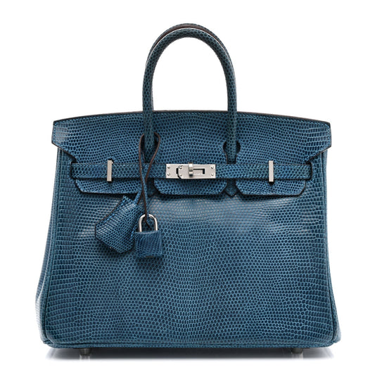 Hermes Lizard Birkin 25 Mykonos