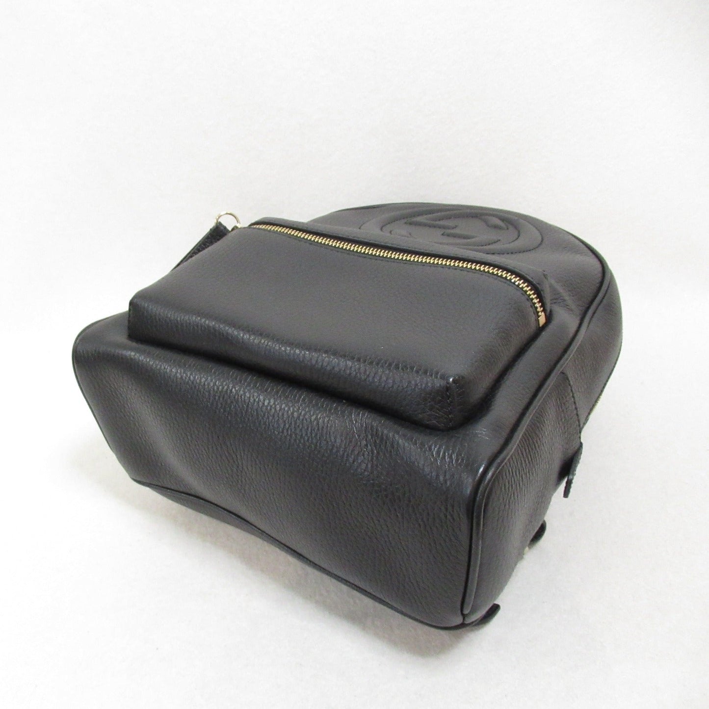 Gucci  Backpack Interlocking G Rucksack Backpack Leather  Black  536192