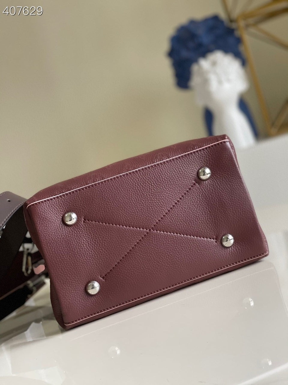Top Quality Muria Bucket Bag For Women, Womens Handbags, Shoulder And Crossbody Bags Burgundy 9.8in/25cm Top Quality