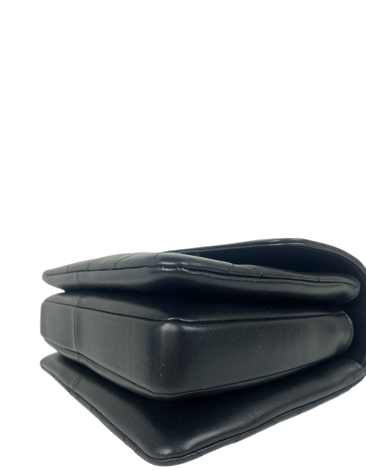 Chanel 2025 Black Lambskin Quilted Trendy CC