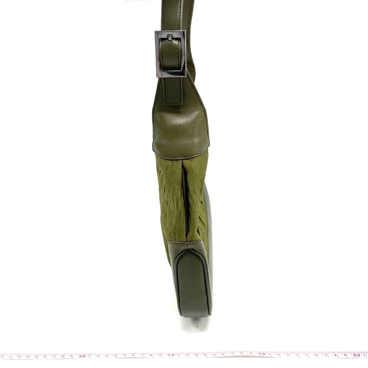 Gucci Jackie   Medium Dark Green Leather and Fabric