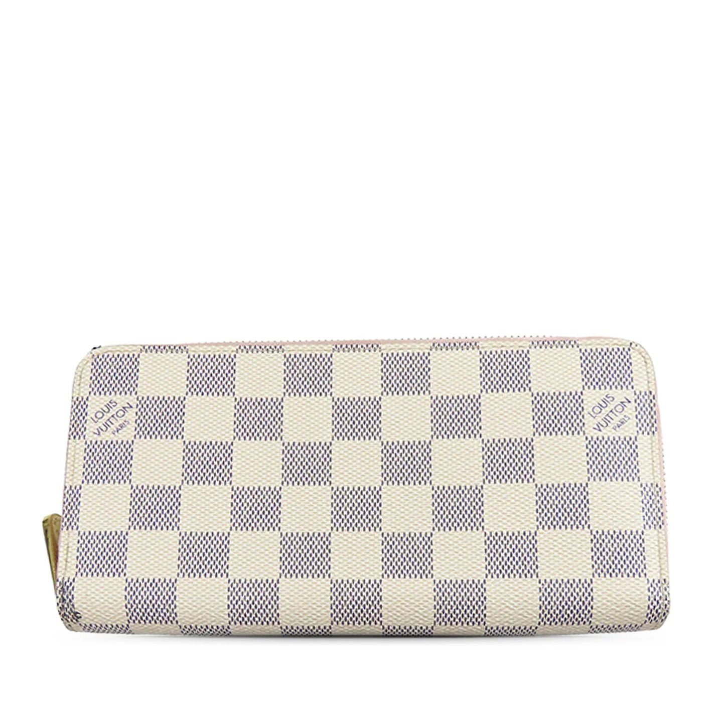 White Louis Vuitton Damier Azur Zippy Long Wallet