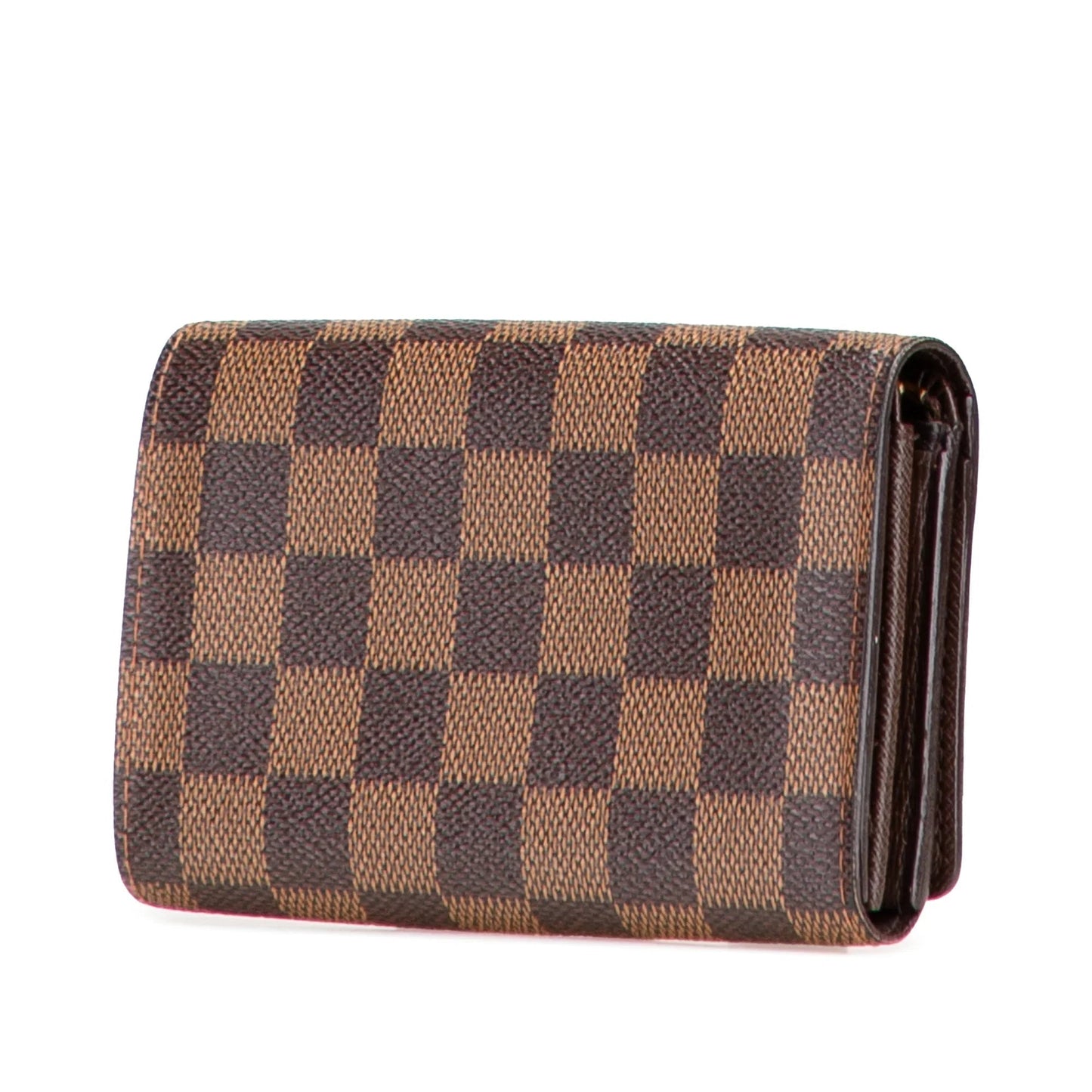 Brown Louis Vuitton Damier Ebene Porte Monnaie Tresor Wallet