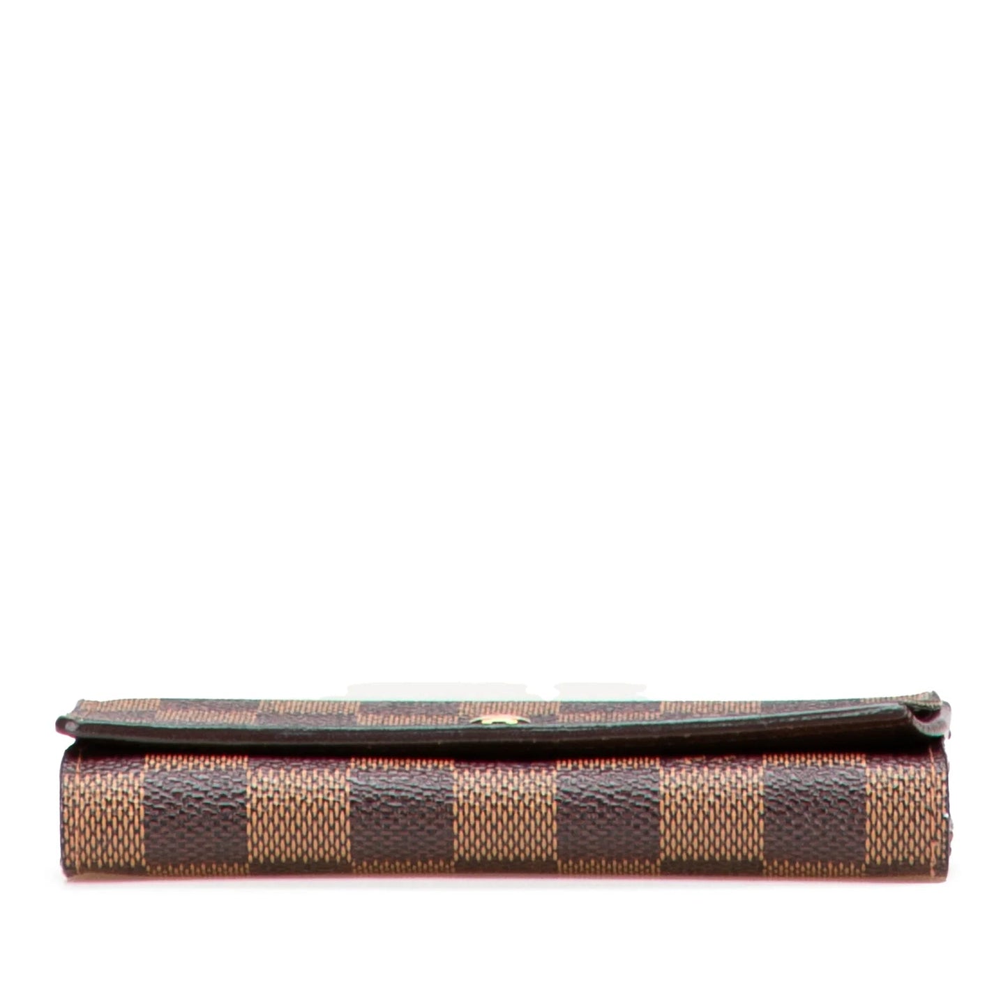 Brown Louis Vuitton Damier Ebene Porte Monnaie Tresor Wallet