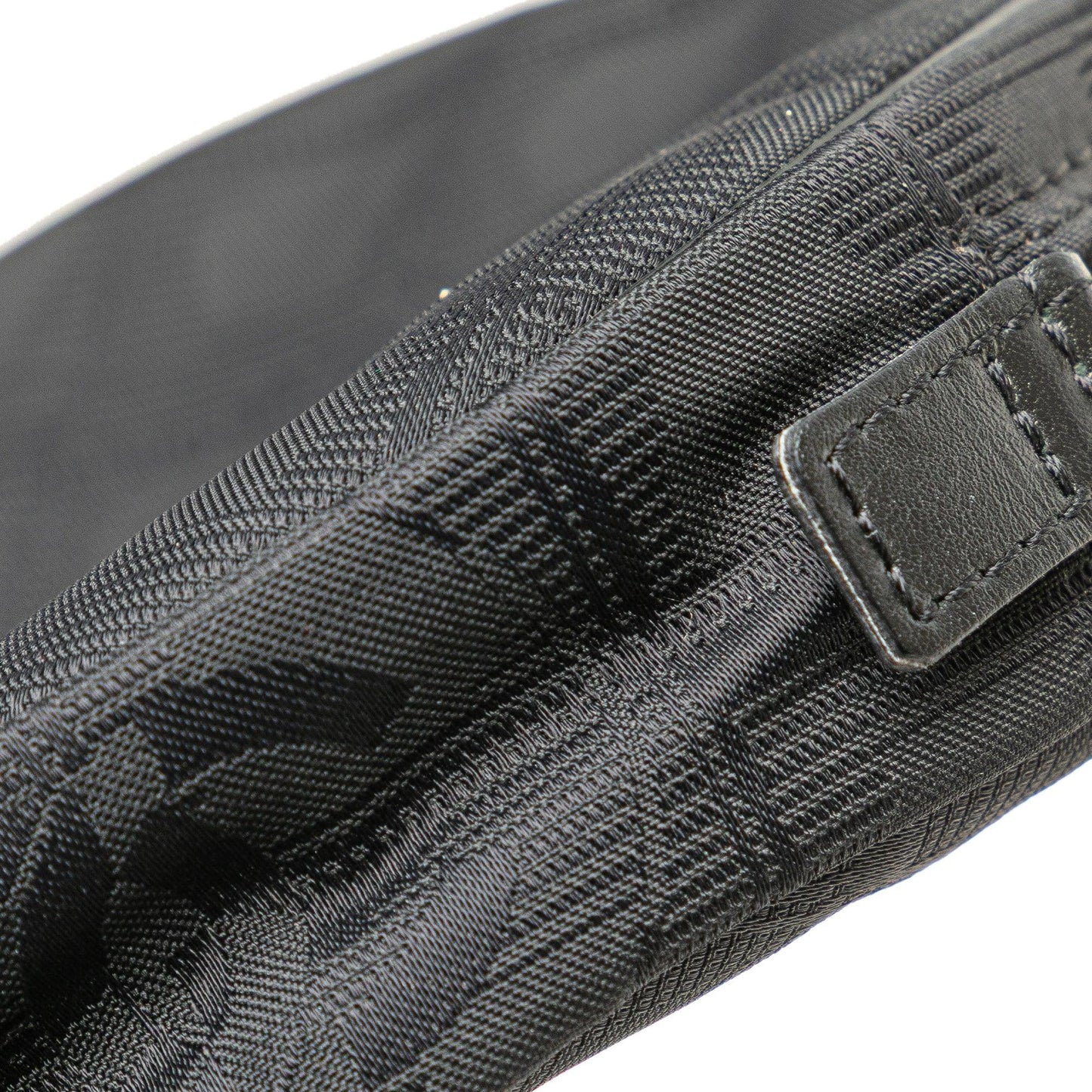 Black Chanel New Travel Line Nylon Round Pouch