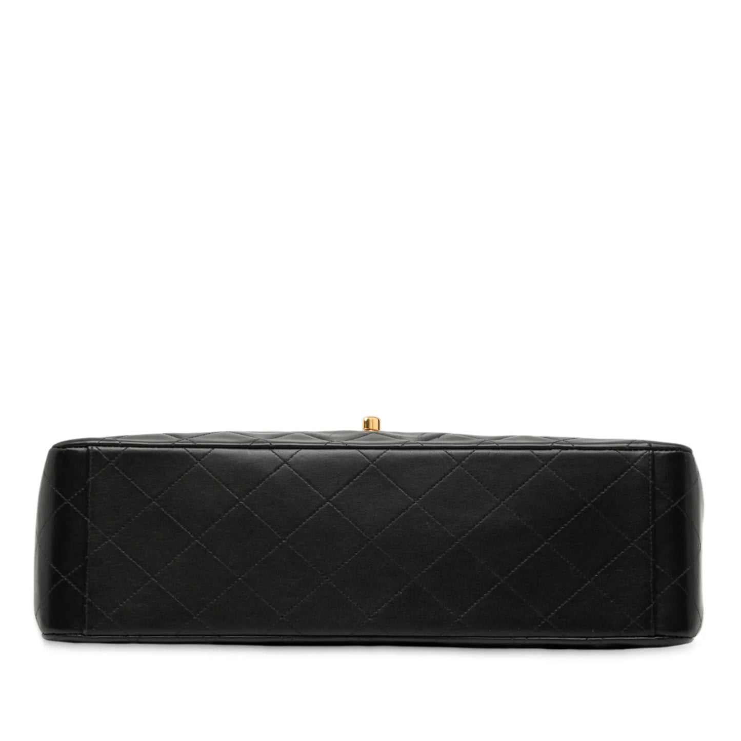Black Chanel Maxi XL Classic Lambskin Single Flap Shoulder Bag