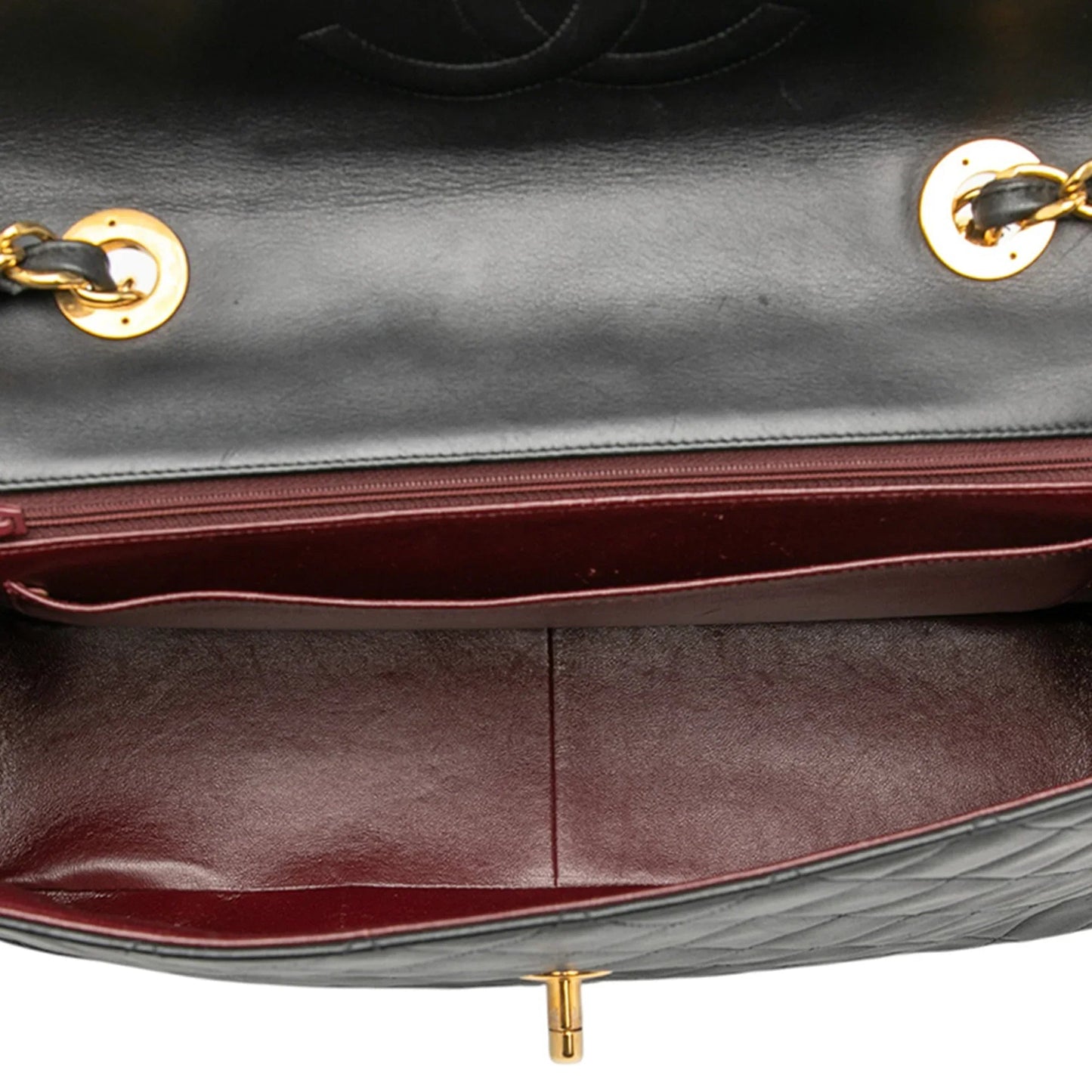 Black Chanel Maxi XL Classic Lambskin Single Flap Shoulder Bag