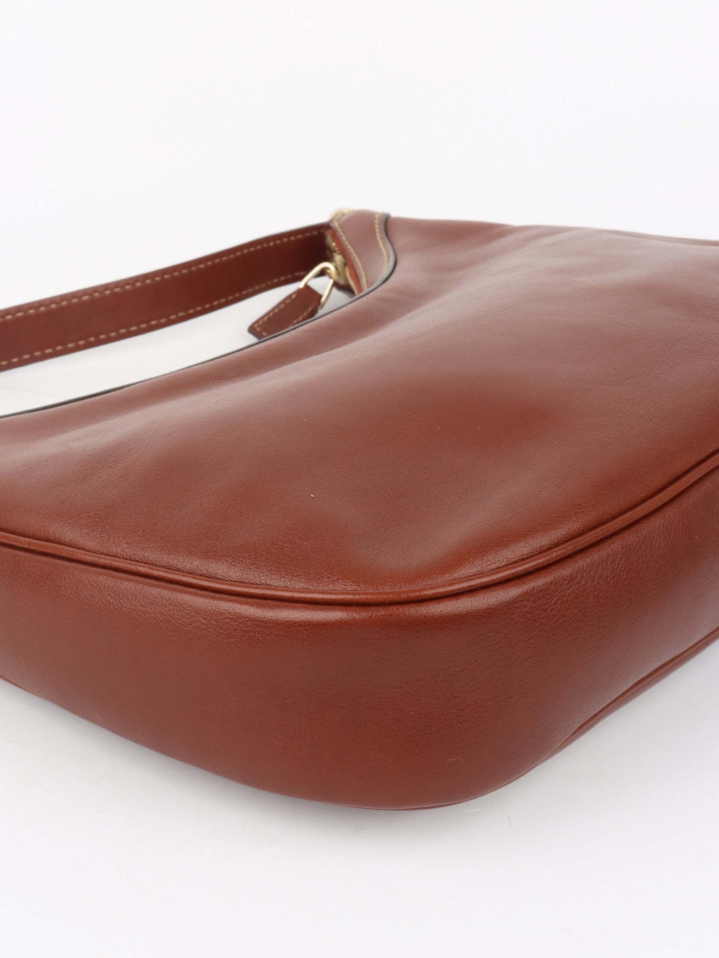 Gucci Cognac Hobo Shoulder Bag.