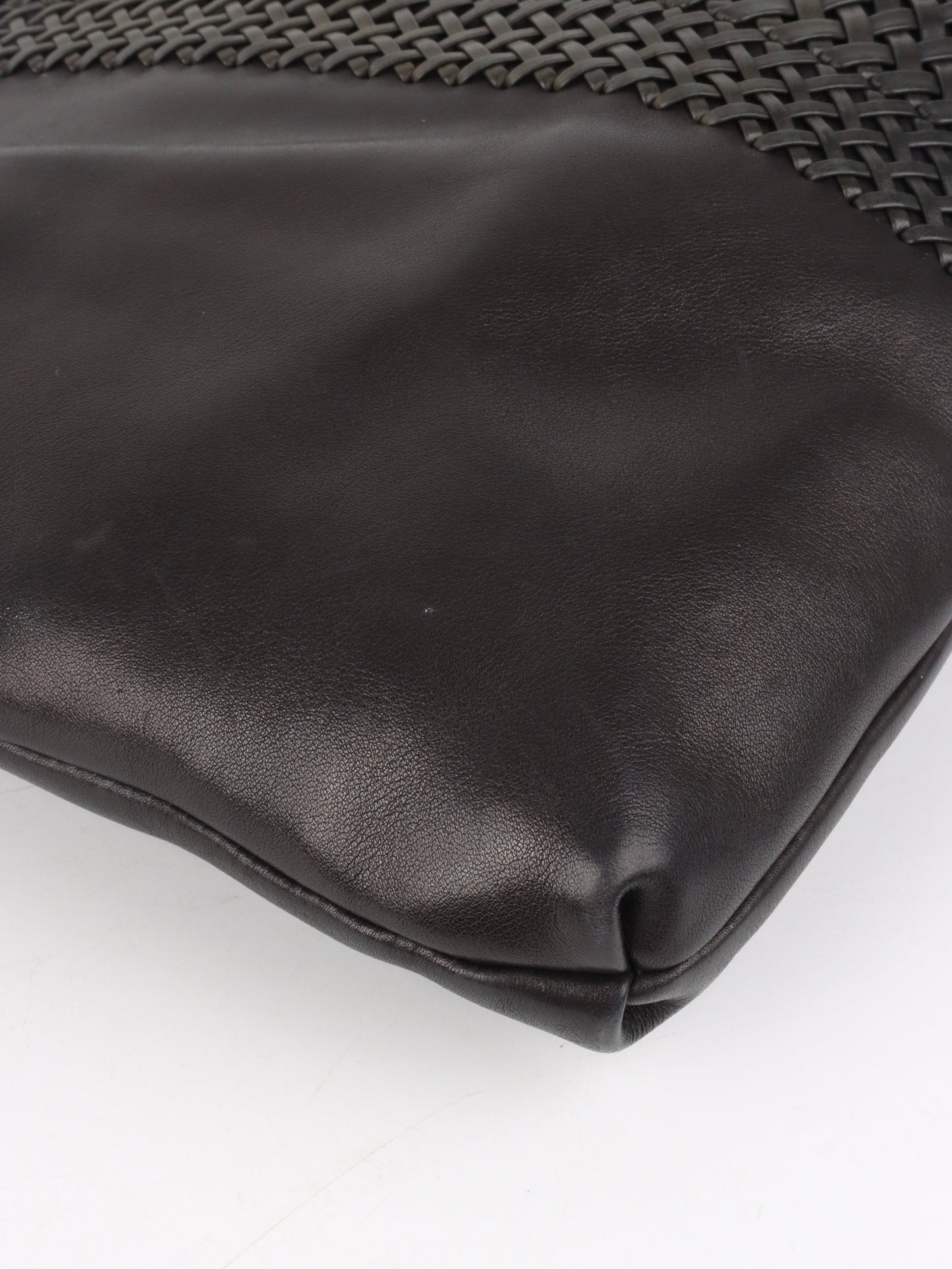Gucci Black Leather Tote.