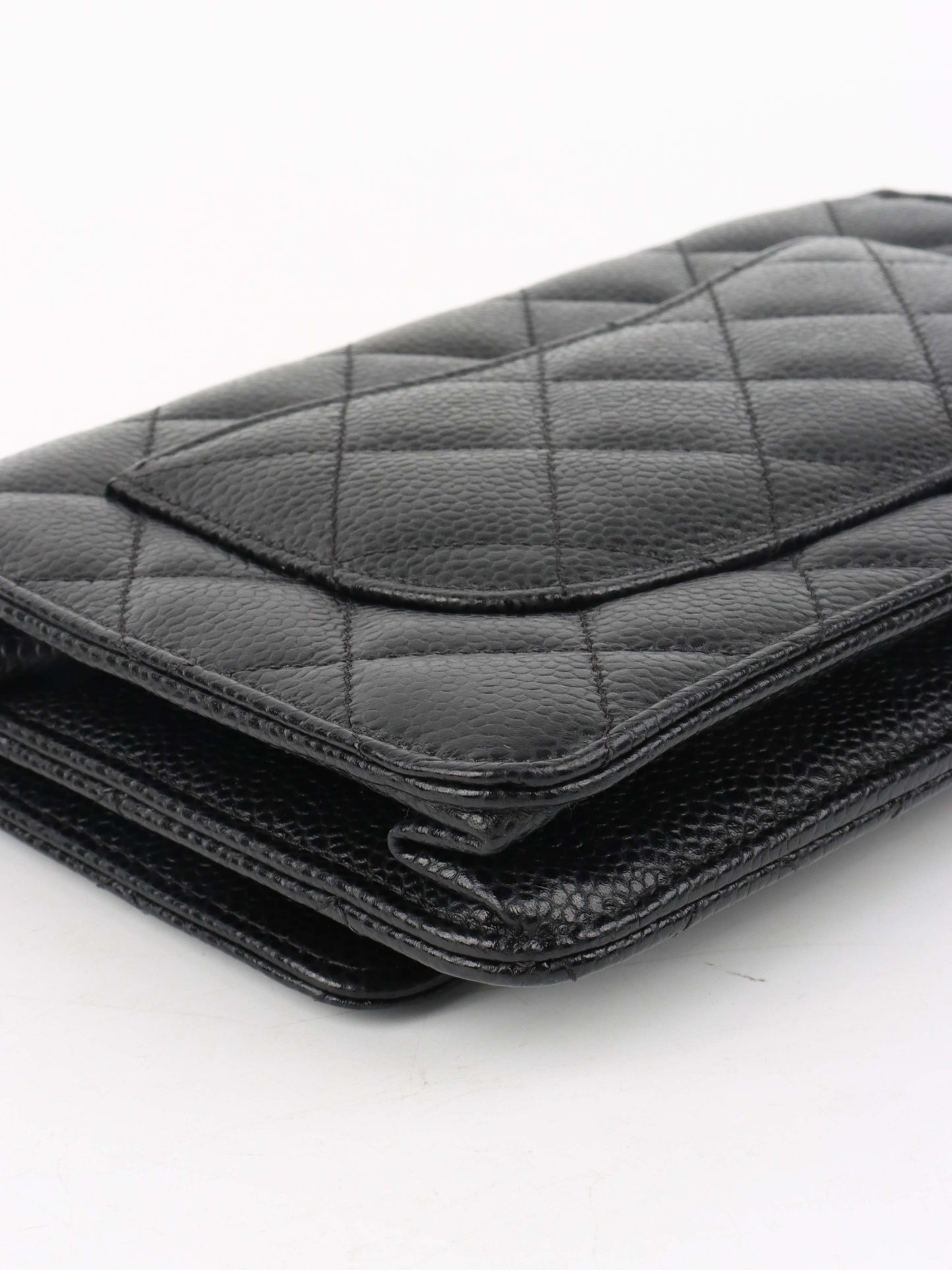 Chanel Caviar Black Wallet on Chain SHW.