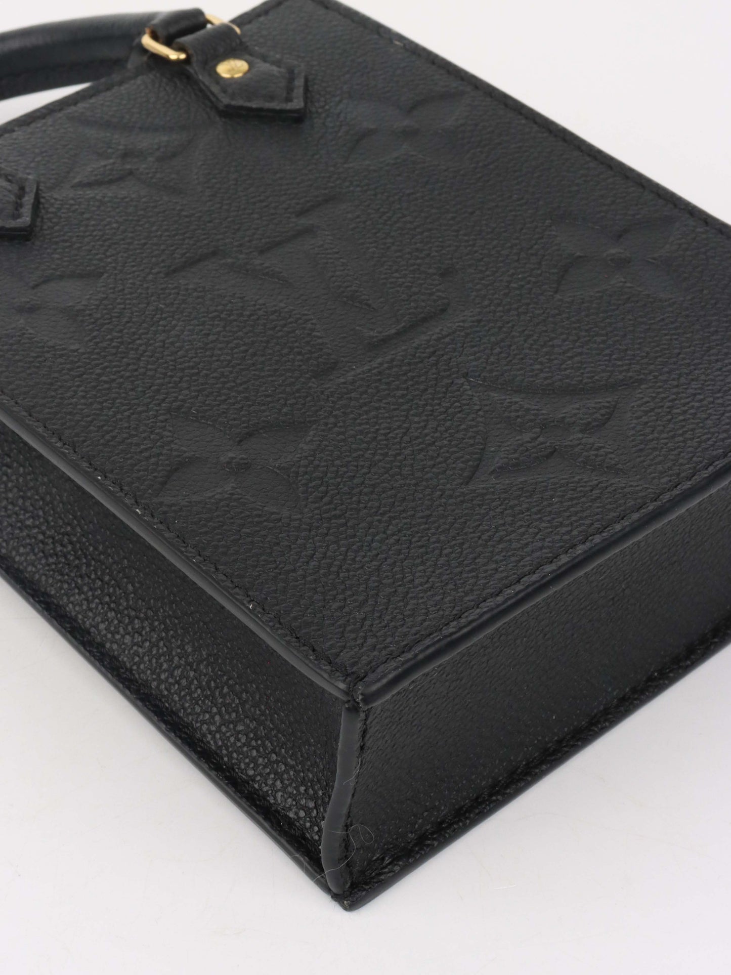 Louis Vuitton Black Mini Sac Plat.