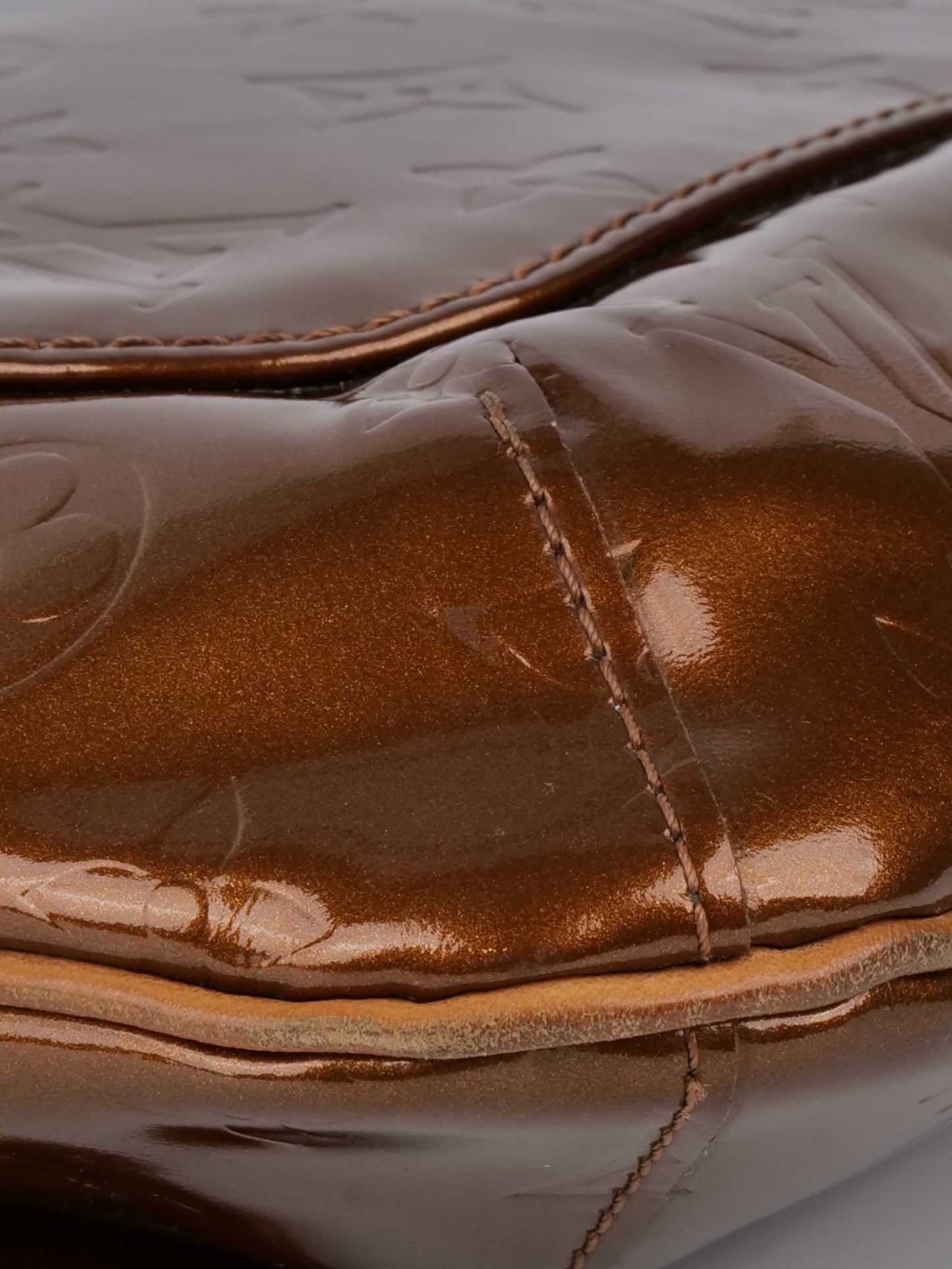 Louis Vuitton Bronze Vernis Patent M tte Salsa Bag.