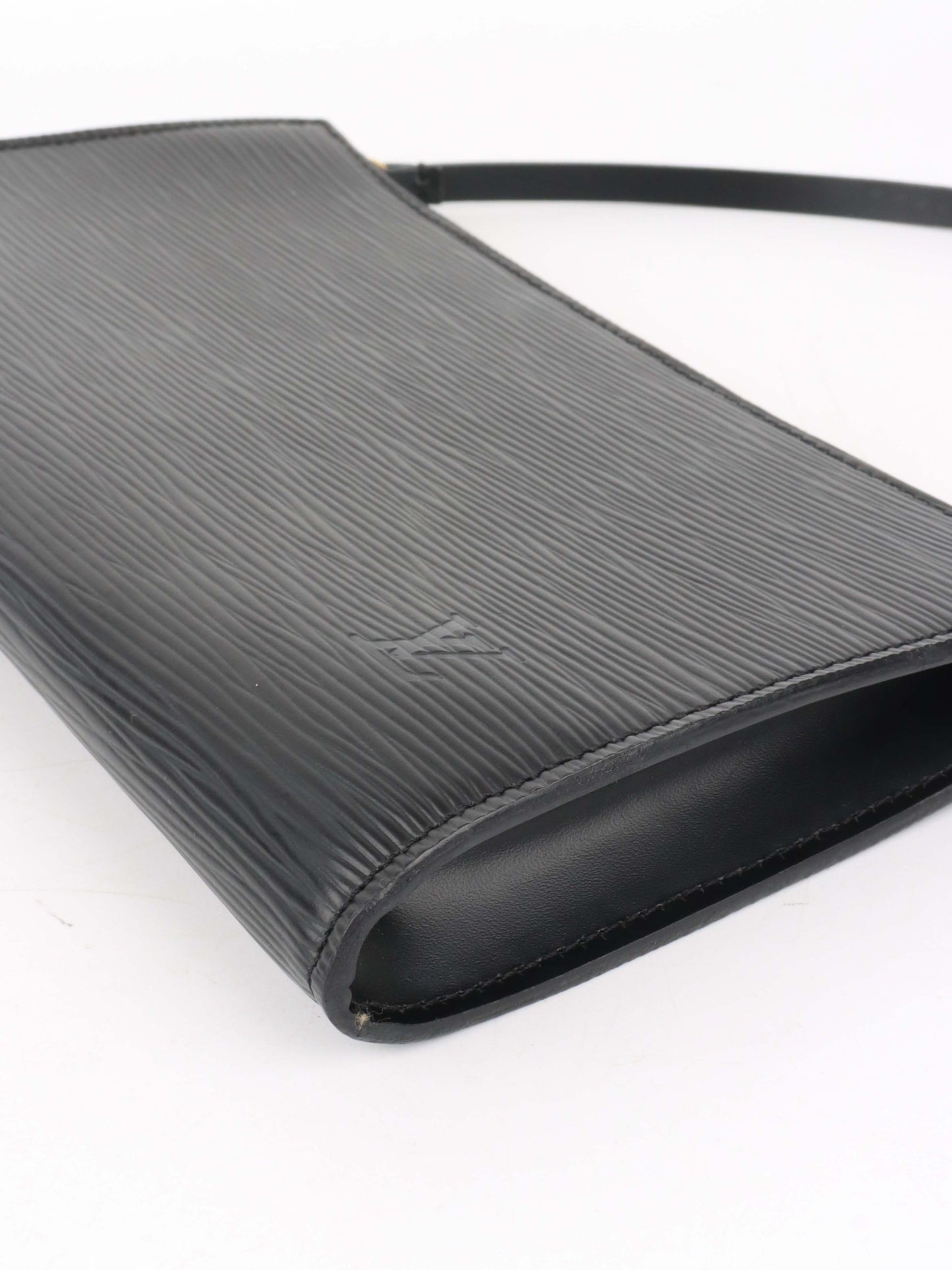 Louis Vuitton Black Epi Leather Pochette Accessoires.