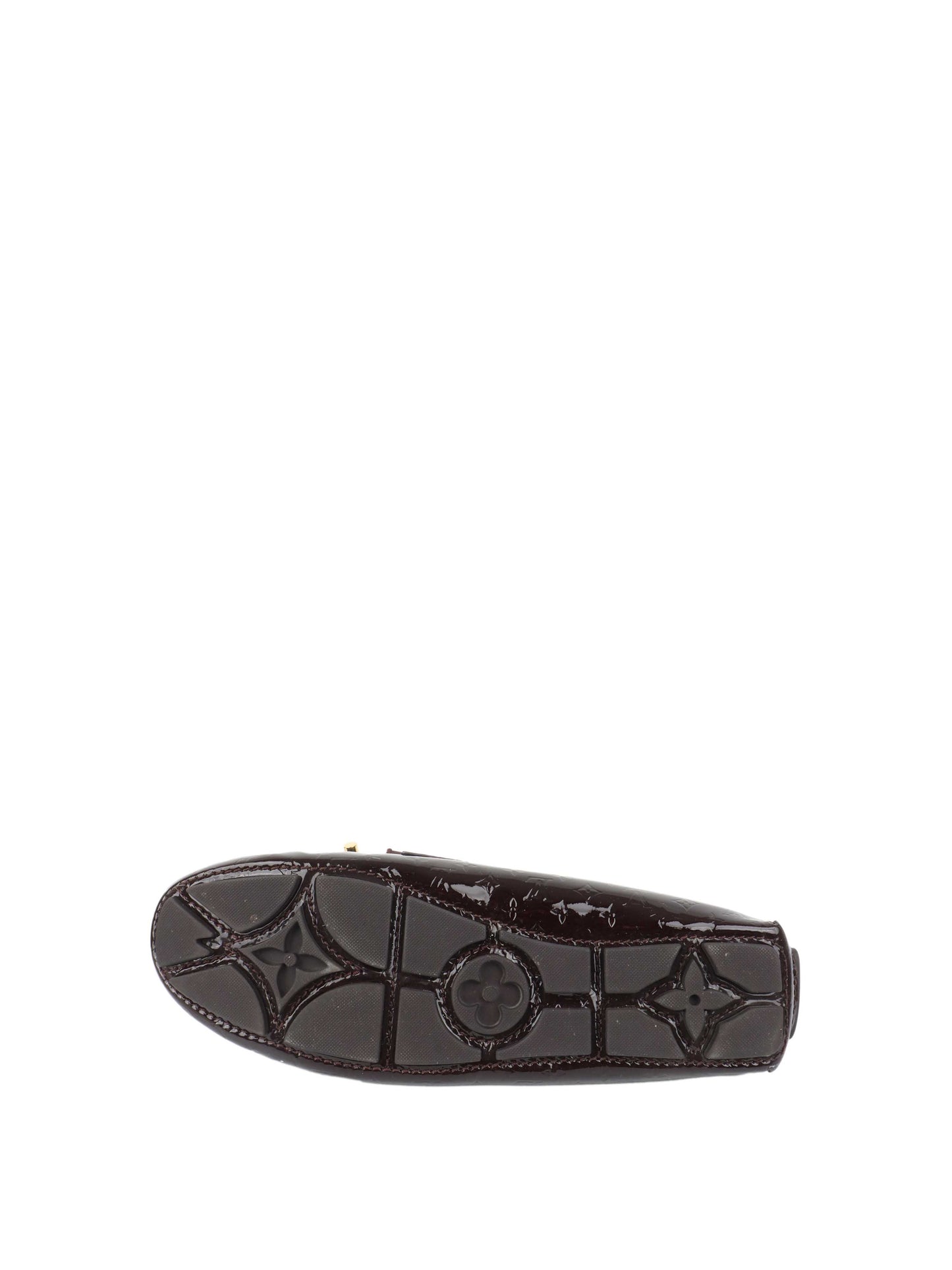 Louis Vuitton Burgundy Patent Leather Oxford Loafers.