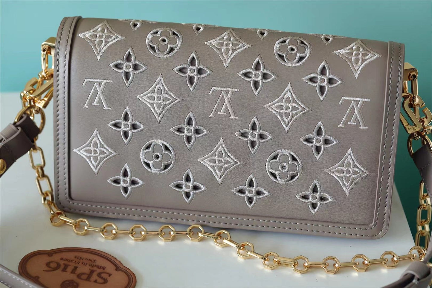 Top Quality Dauphine East West Monogram Khaki For Women,  Shoulder and Crossbody Bags 9.6in/24.5cm Top Quality 