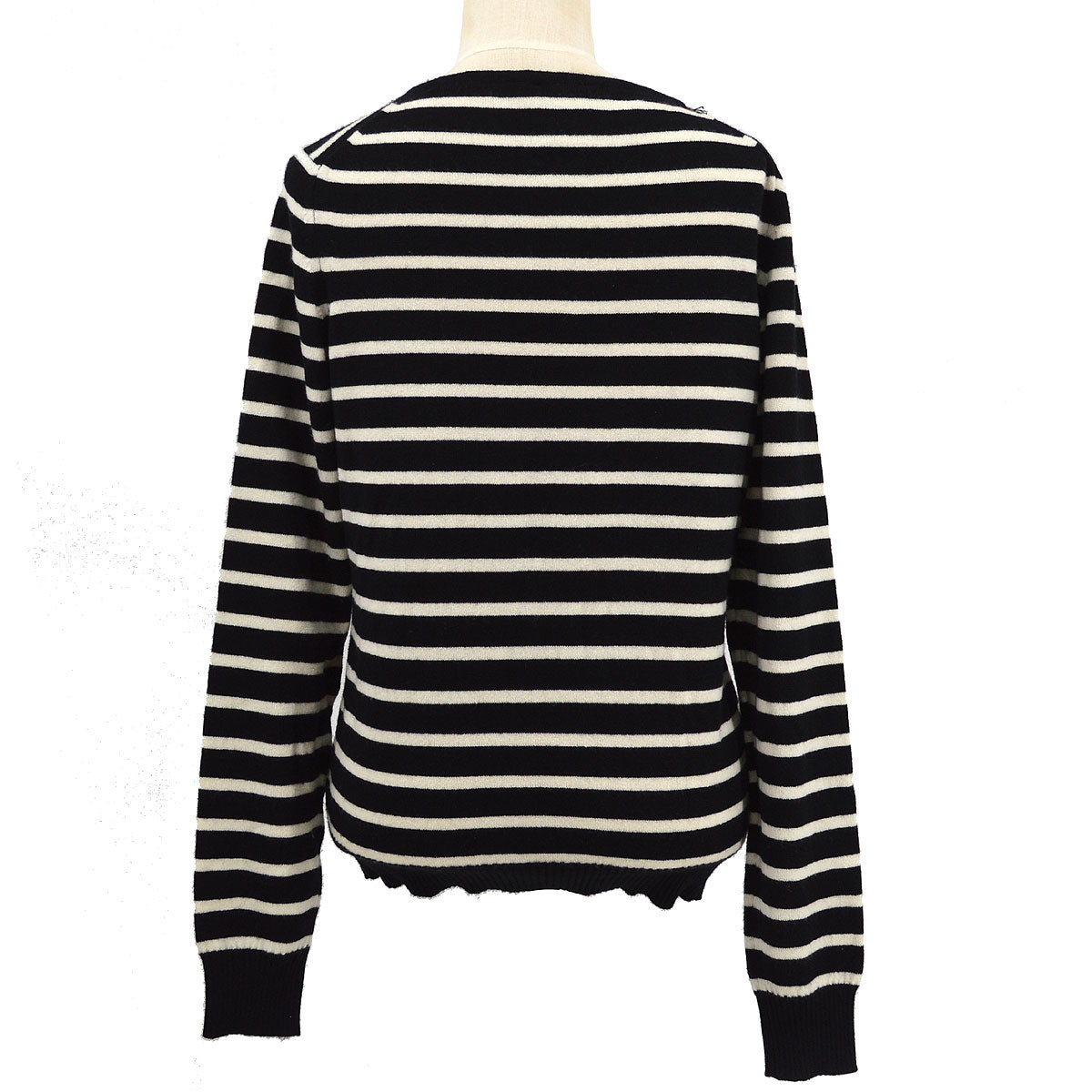 Chanel 2008 Fall chain-link embellished striped jumper #42