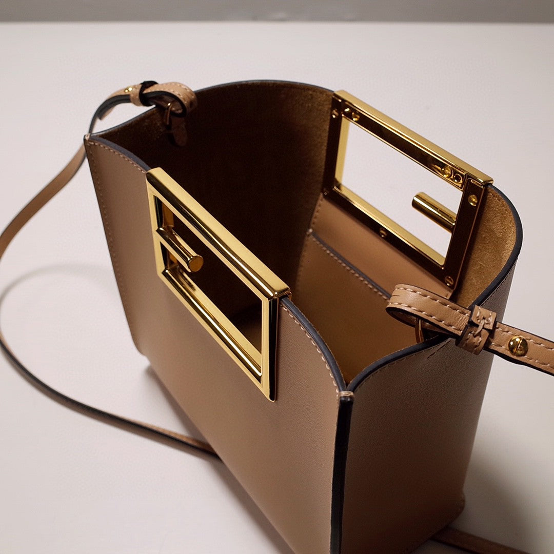 Top QualityTop Quality Way Beige Black Bag For Woman 17.5cm/7in