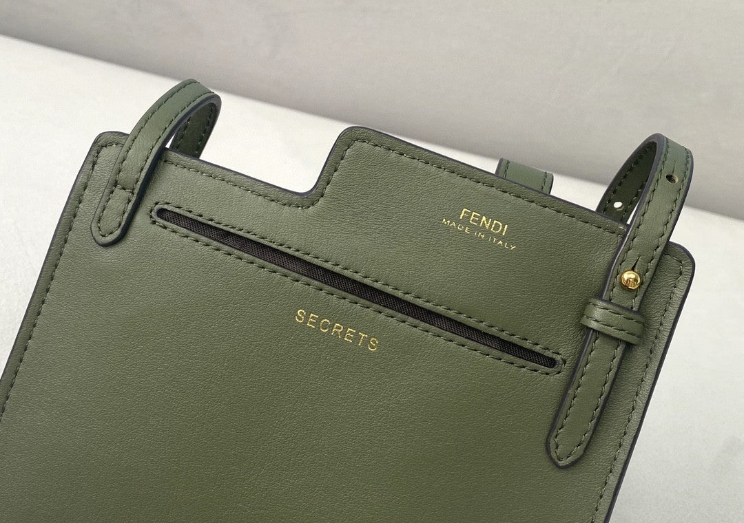 Top QualityTop Quality Bustine 2 Pockets Mini Olive Bag For Woman 16cm/6in