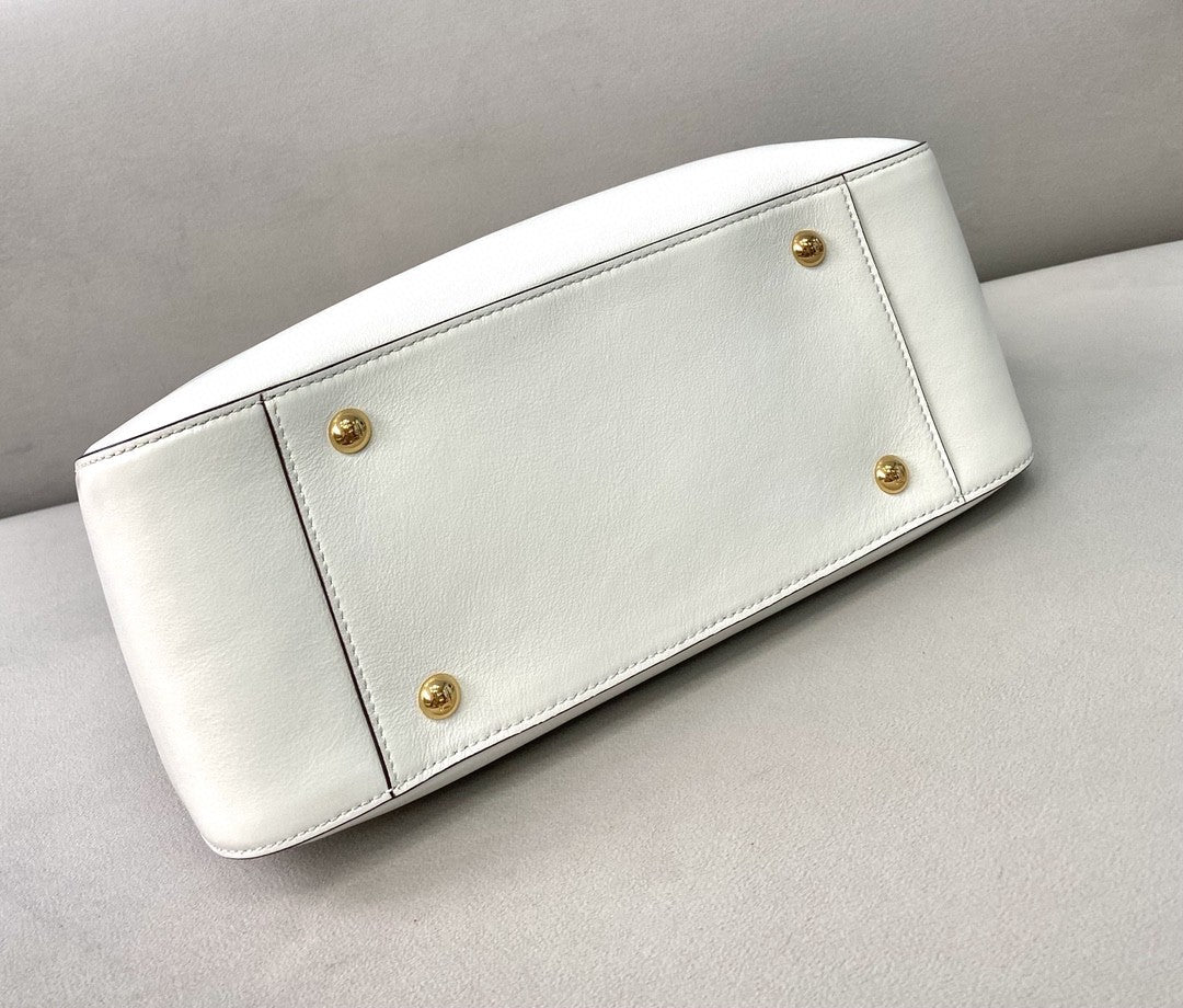 Top QualityTop Quality Small FF Tote Shoulder White Bag For Woman 30cm/12in