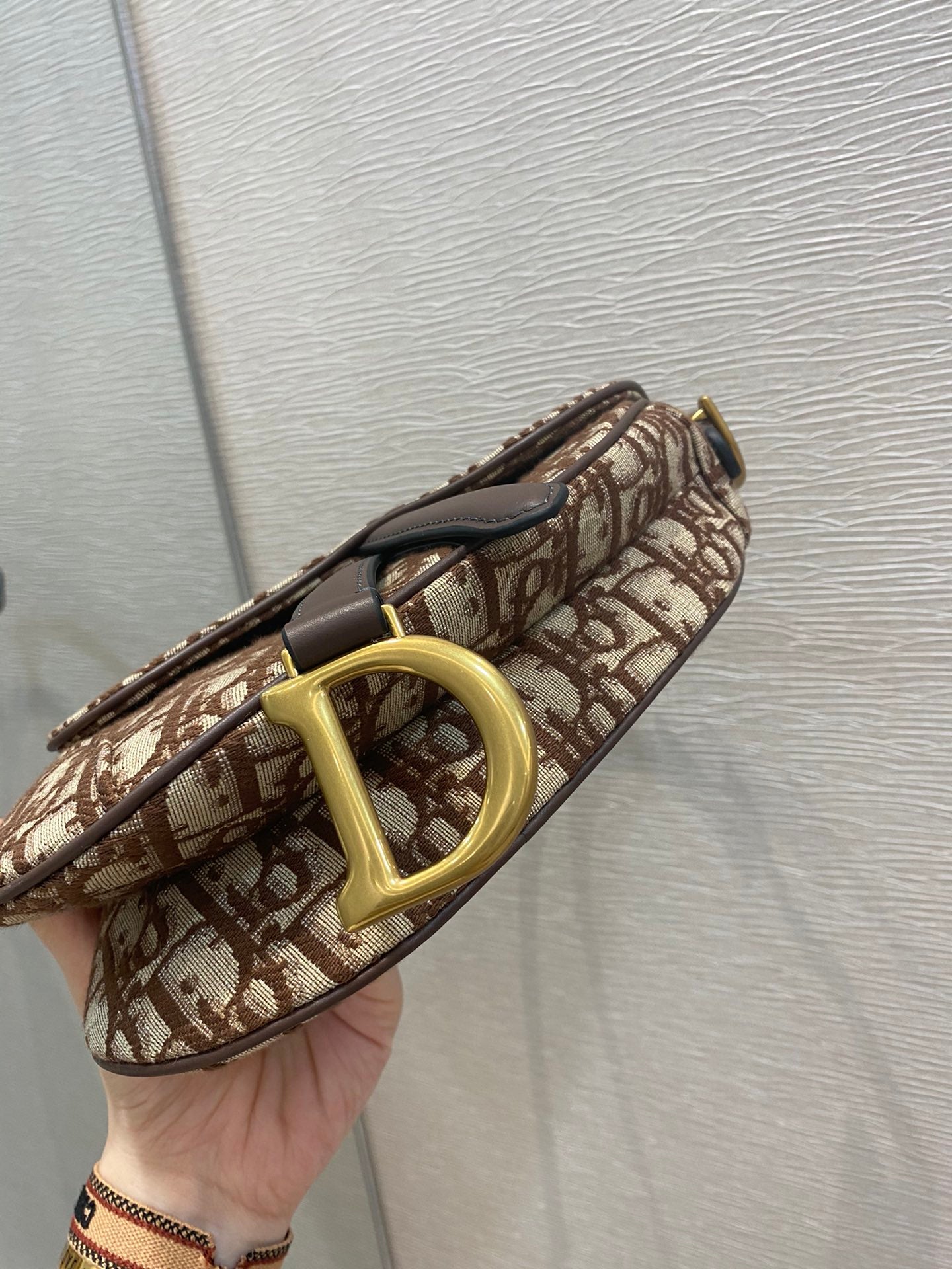 Top Quality Brown Mini Saddle Bag For Women 21cm/7in CD