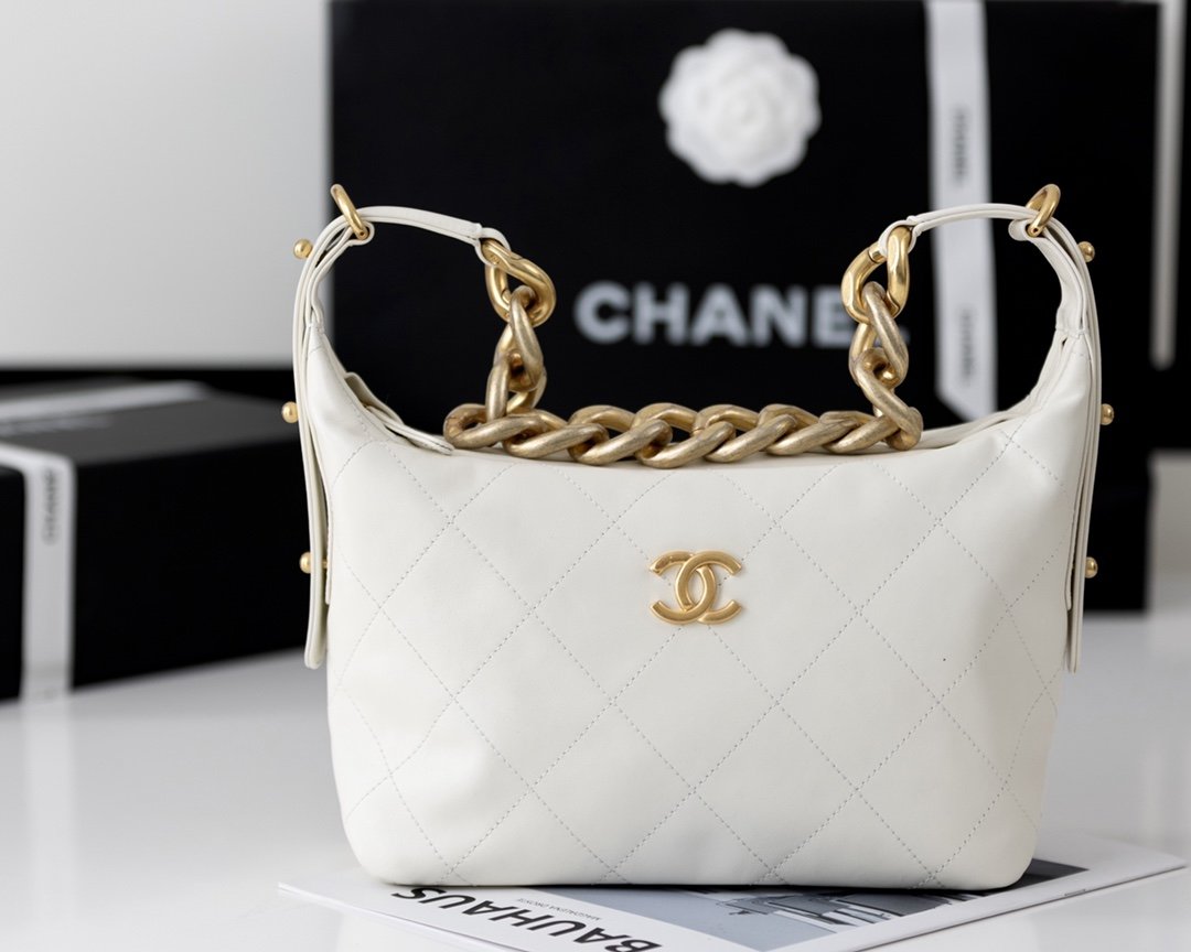 CHLMedium Hobo Bag White For Women 11in/28cm