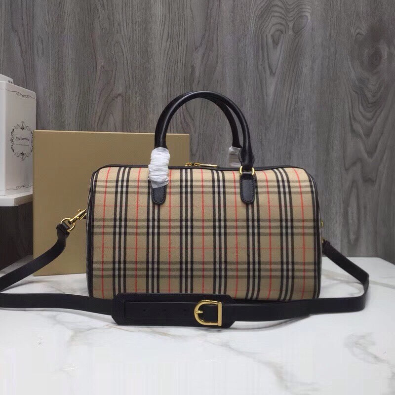 Top Quality Small 1983 Check LiNike Bowling Bag Black/Brown For Women, Women’s Bags 9.1in/23cm