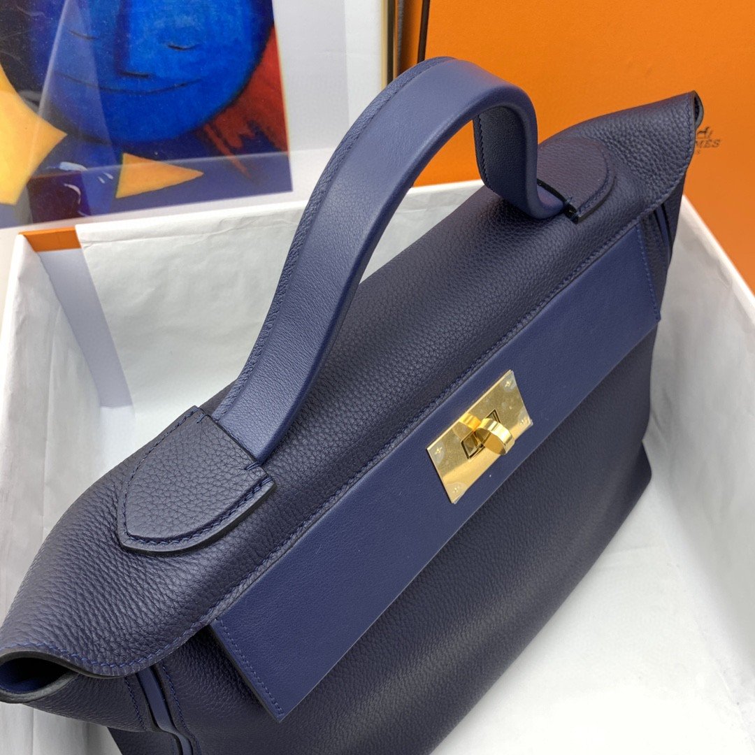 Top Quality 24/24 Evercolor Swift Navy Blue For Women, Handbags, Shoulder Bag 11.4in/29cm