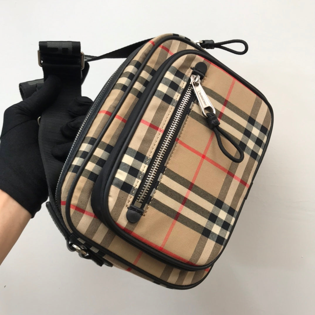 Top Quality  Check And Crossbody Bag For Men, Bags 8.6in/22cm