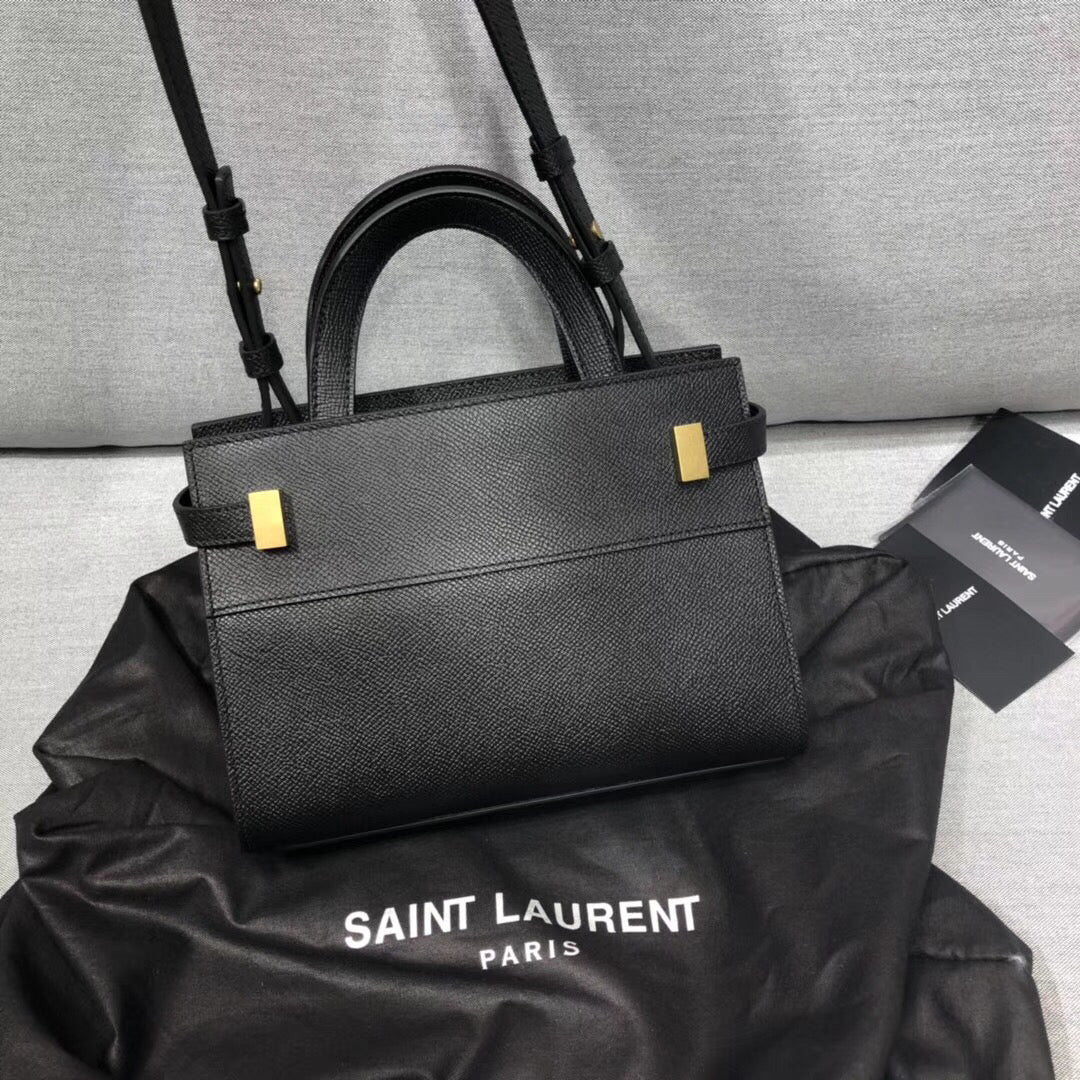 YSSL Manhattan Nano Shopping Bag In Box Black For Women 8in/21cm YSL 5937410SX0W1000