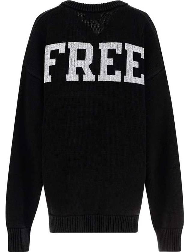 Luxury Balenciaga Trending 2025 Men's Back Logo V-Neck Knit Top Black