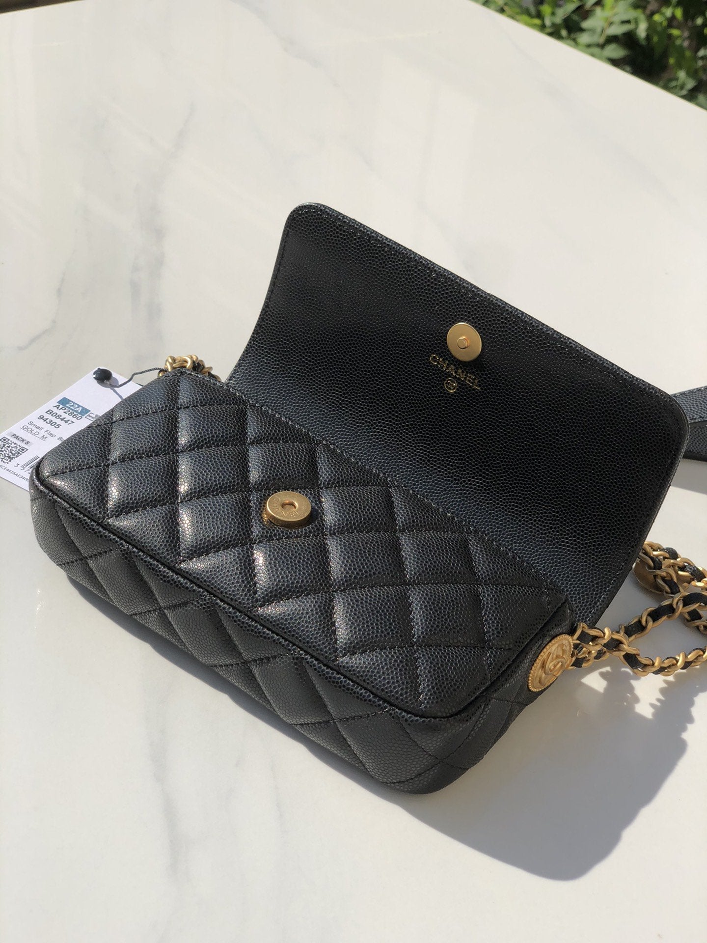 CHLSmall Top Qualityap Bags Gold Hardware Black For Women Handbags, Shoulder Bags 7.5in/19.2cm