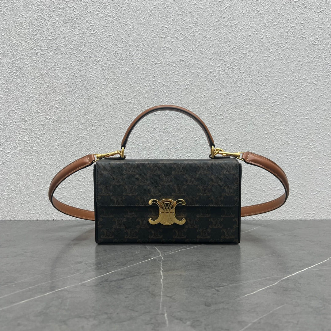 Top Quality Box Triomphe In Triomphe Canvas Tan For Women 9in/22cm 199992CUZ.04LU