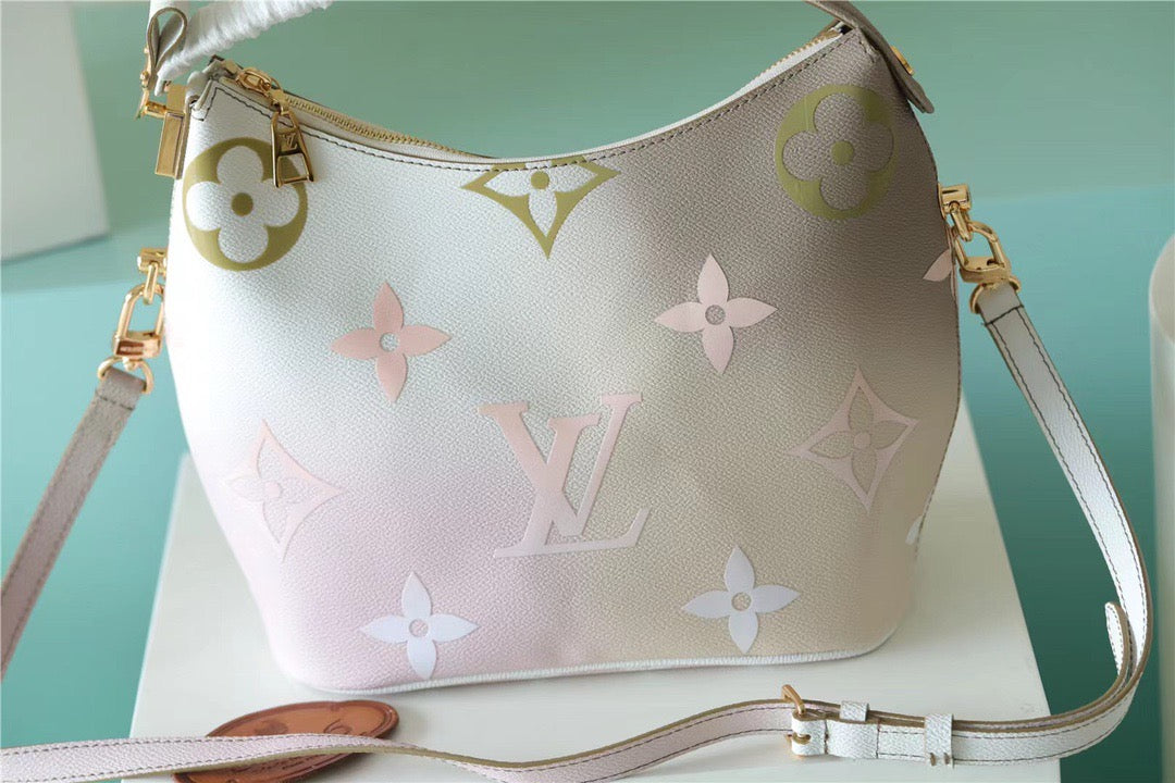 Top Quality Neverfull MM Monogram Canvas Sunset Kaki For Women,  Shoulder and Crossbody Bags 9.4in/24cm Top Quality M59861