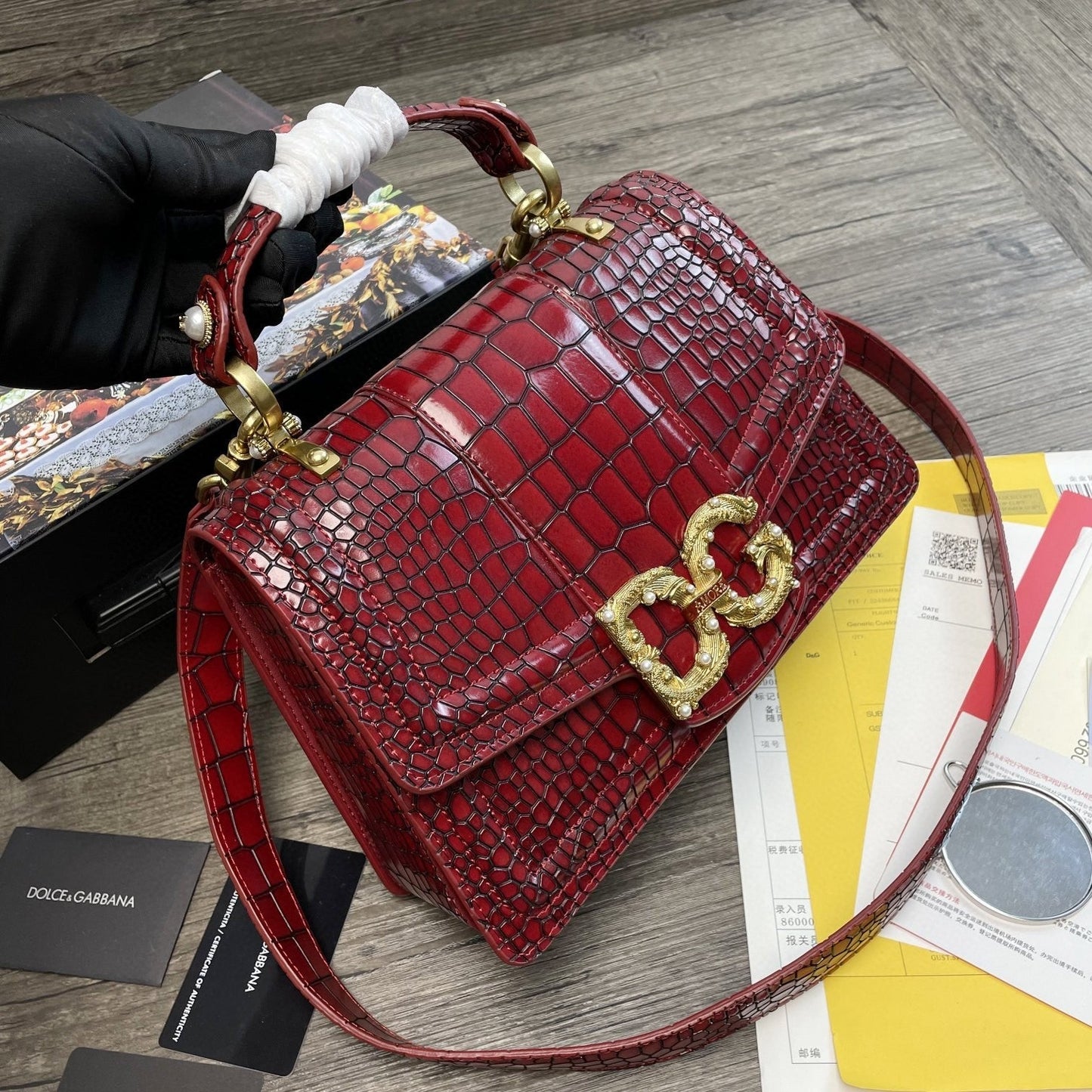 Top Quality Print Top Quality Girls BagÂ Burgundy For Women 10.6in/27cm Top Quality