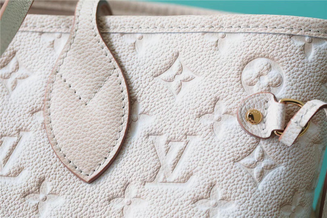 Top Quality Neverfull MM Monogram Empreinte Pale Beige For Women,  Shoulder and Crossbody Bags 12.2in/31cm Top Quality M46231