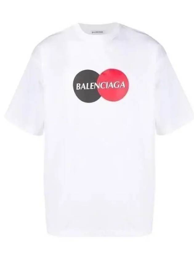 Luxury Balenciaga Trending 2025 Logo Print Oversized Short Sleeve T-Shirt White