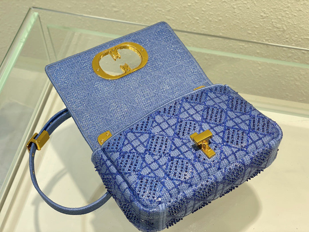 Top Quality MeTop Qualityum Caro Bag Blue, For Women, Womens Handbags 25.5cm/10in CD
