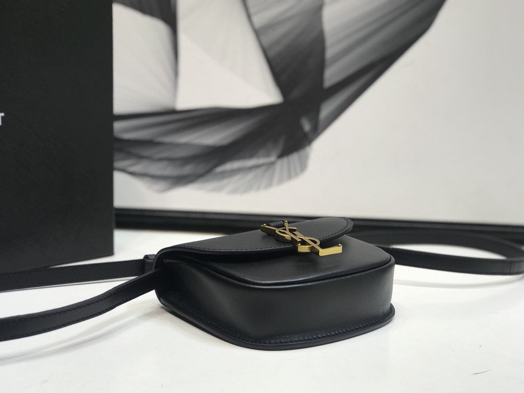 Top Quality Kaia Small Satchel Black For Women 7.2in/18.5cm YSL 619740BWR0W1000
