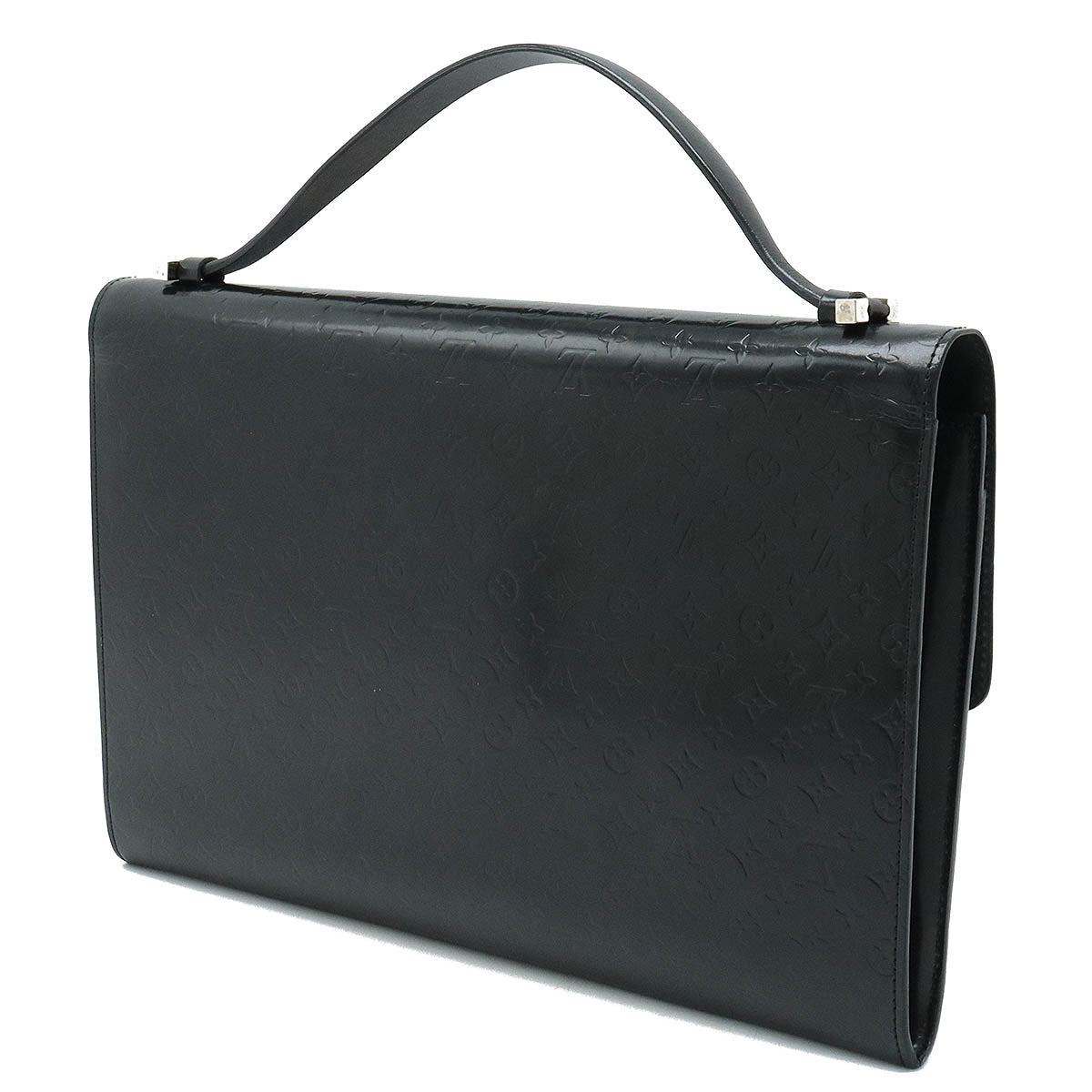 LOUIS VUITTON Louis Vuitton Monogram Miniglass Anushka GM Handbag Cracksack Noir Black Black Silver  M92229