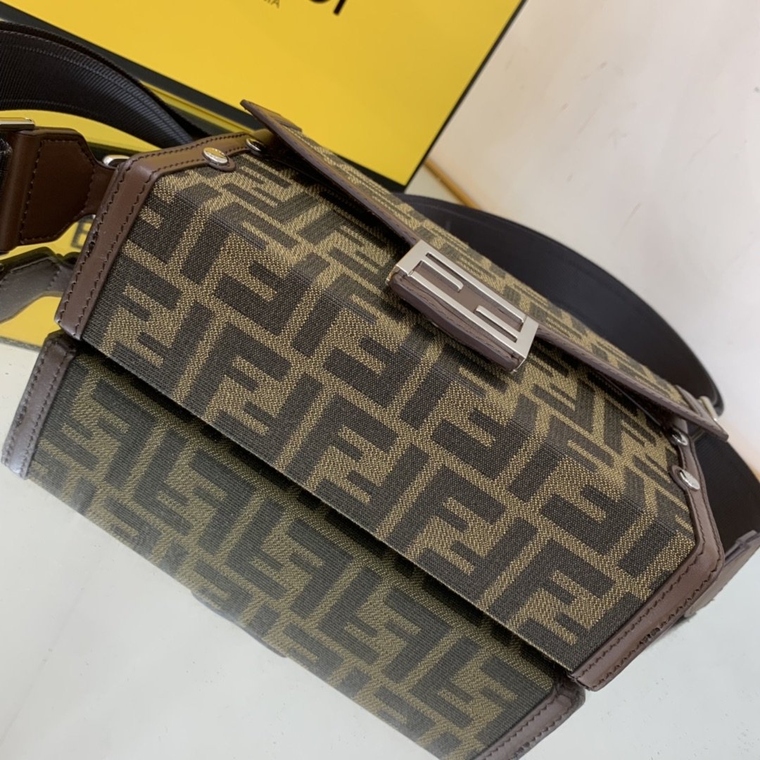 Top QualityTop Quality Baguette Soft Trunk Mini Dark Brown Bag For Woman 10cm/4in