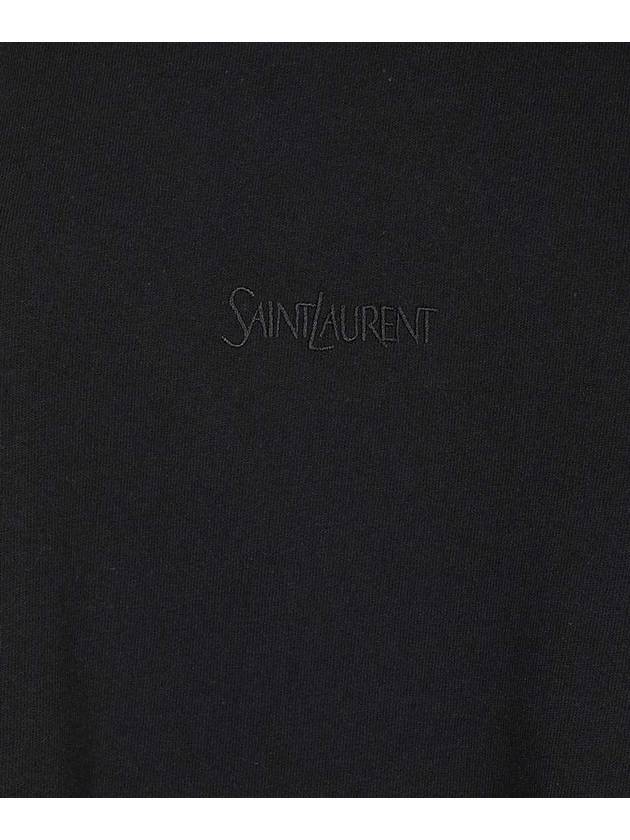 Luxury Saint Laurent Trending 2025 Crew Neck Cotton Short Sleeve T-shirt Black