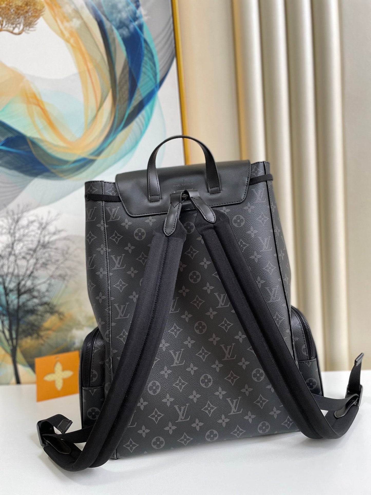 Top Quality Trio Backpack Monogram Eclipse Canvas Black By Virgil Abloh For Men, Bags 44cm Top Quality M45538
