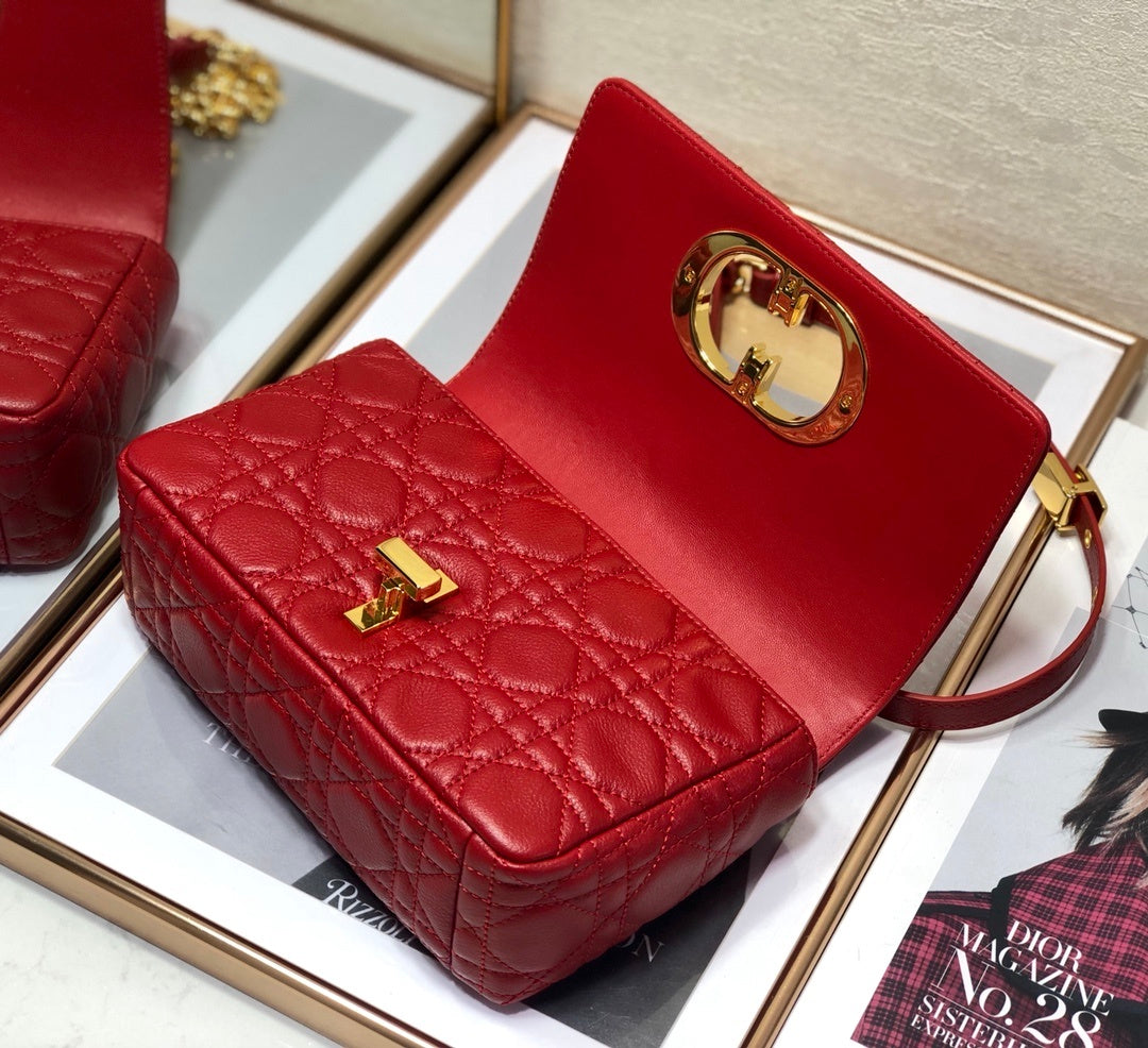Top Quality Small Caro Bag Red For Women, Womens Handbags, Shoulder Bags, Crossbody Bags 20cm/8in CD