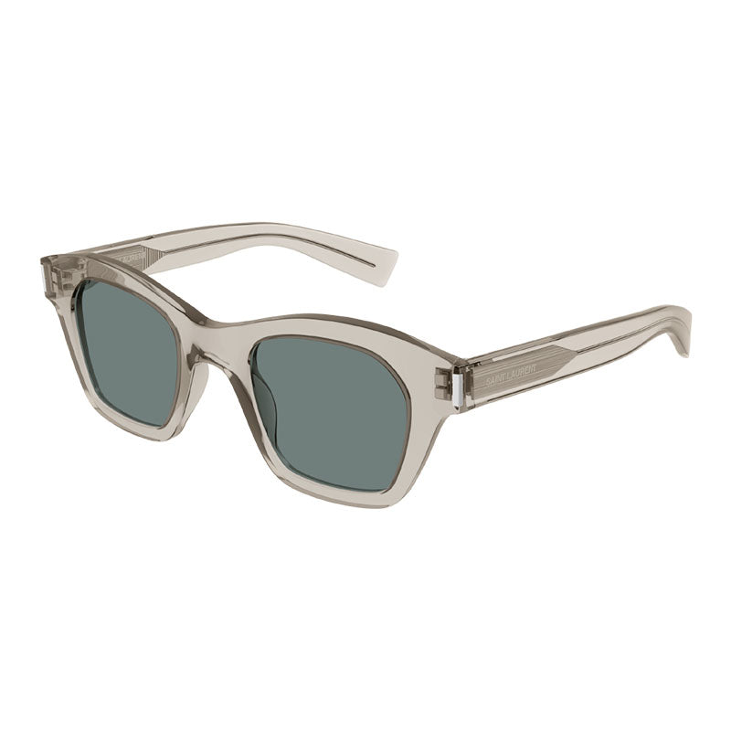 Saint Laurent Sunglasses Square Full Rim, Havana Frame and Grey Lens SL592002