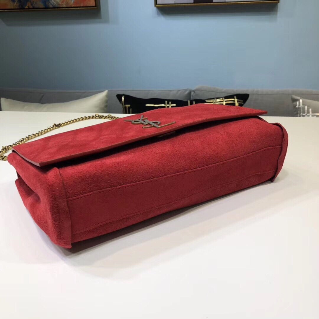 YSSL Kate Medium Reversible Chain Bag Red For Women 28.5in/11cm YSL 