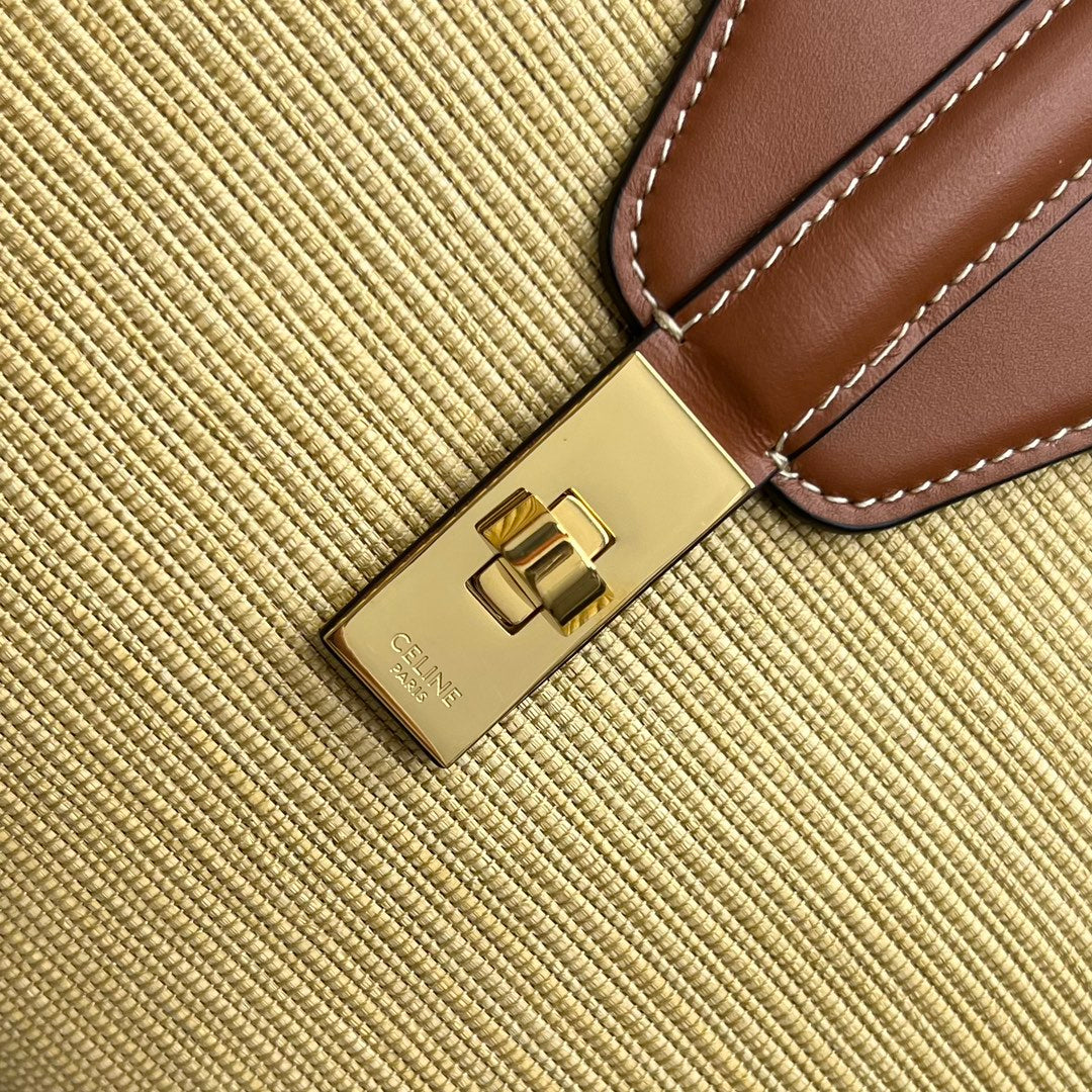 Top Quality Medium Soft 16 Bag In Textile Natural / Tan For Women 13in/32cm 195542DSH.02NT