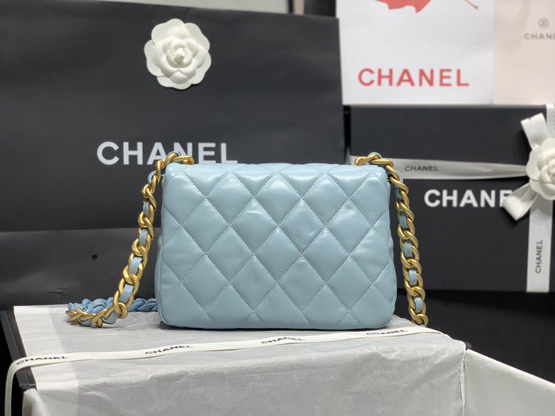 CHLSmall Top Qualityap Bag Gold-Tone Metal Blue Bag For Women 16cm/6.2in