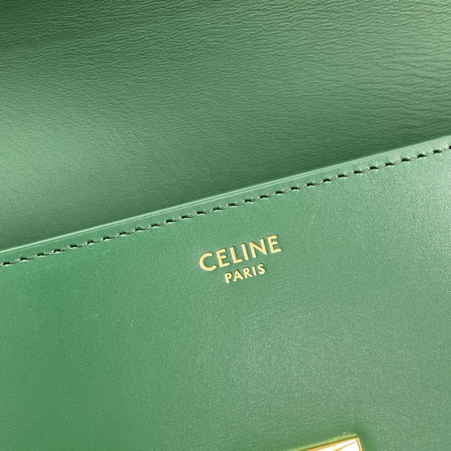Top Quality Triomphe Shoulder Bag Green For Women 8in/20cmÂ 