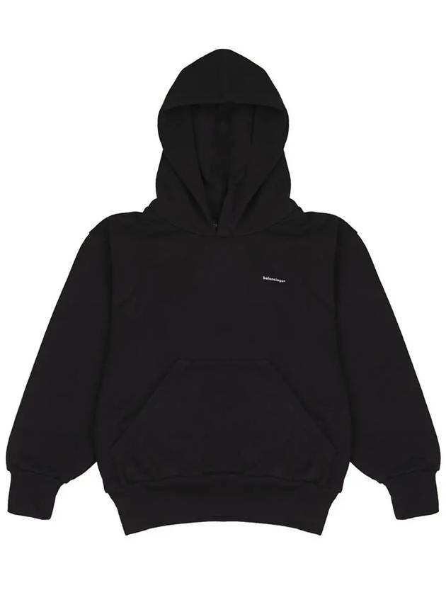 Luxury Balenciaga Trending 2025 Kids Logo Hoodie Black